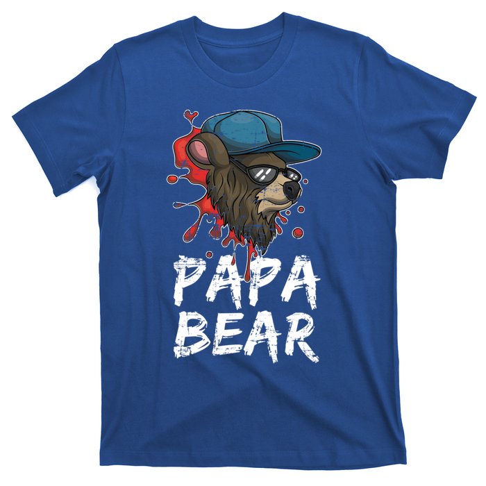 Fathers Day Animal Family Dad Funny Sunglasses Papa Bear Great Gift T-Shirt