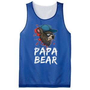 Fathers Day Animal Family Dad Funny Sunglasses Papa Bear Great Gift Mesh Reversible Basketball Jersey Tank