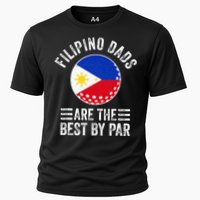 Filipino Dads Are The Best By Par Philippines Flag Golf Dad Cooling Performance Crew T-Shirt