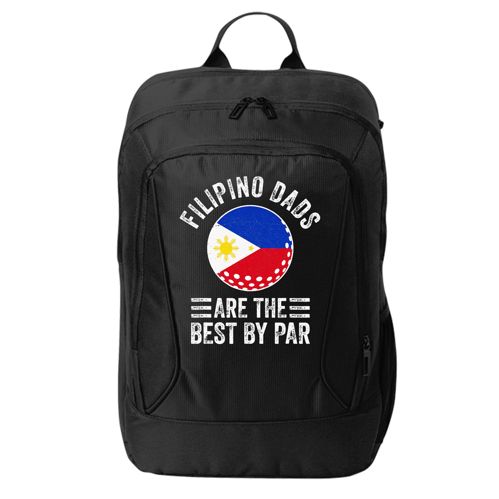 Filipino Dads Are The Best By Par Philippines Flag Golf Dad City Backpack