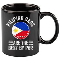 Filipino Dads Are The Best By Par Philippines Flag Golf Dad 11oz C Handle Ceramic Mug