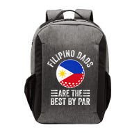 Filipino Dads Are The Best By Par Philippines Flag Golf Dad Vector Backpack