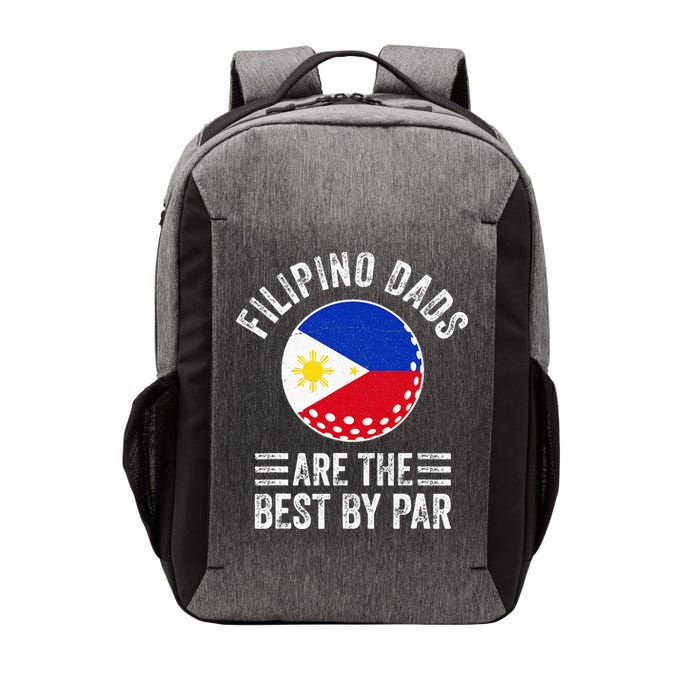Filipino Dads Are The Best By Par Philippines Flag Golf Dad Vector Backpack