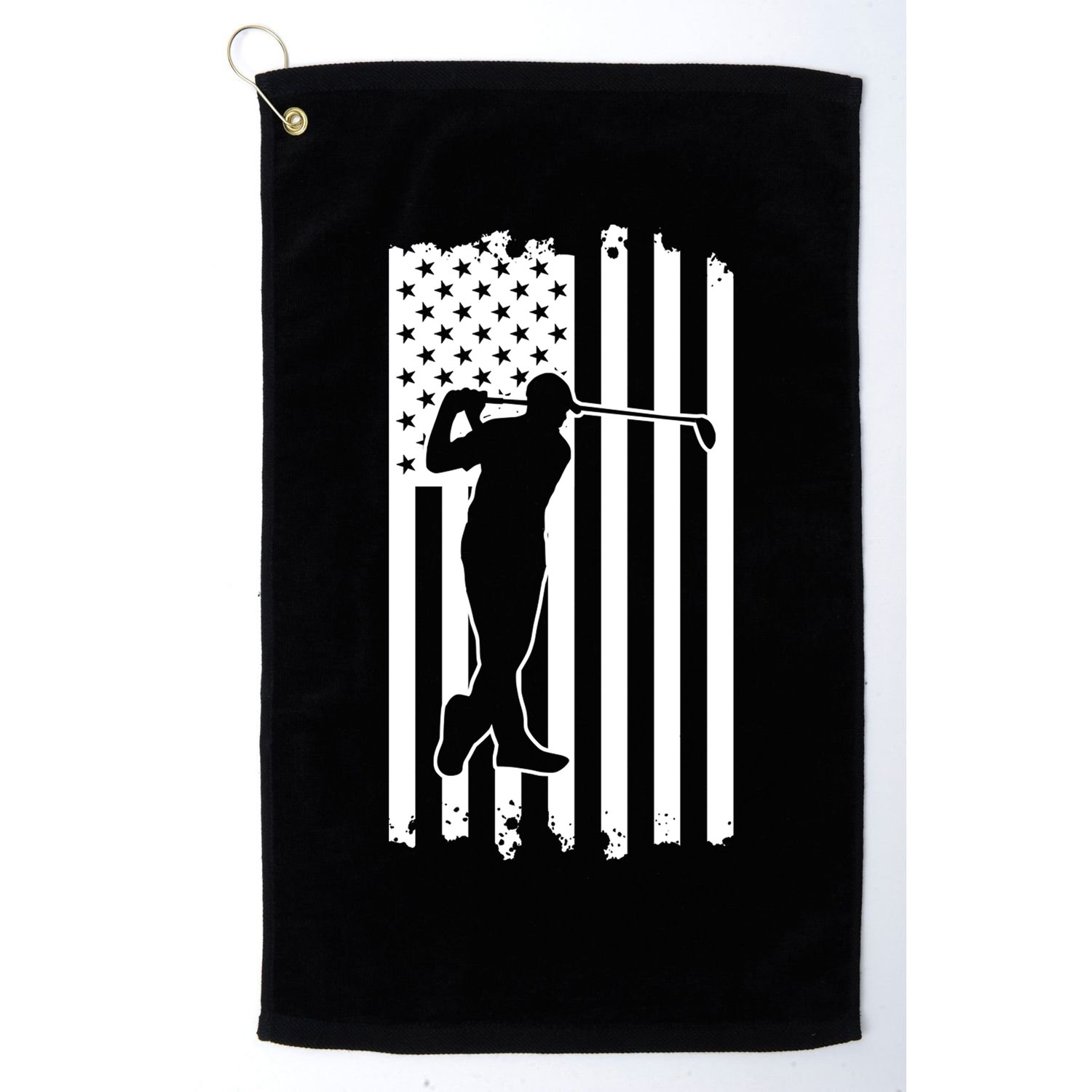 Father's Day American Flag Golf Club Swing Dad Gift Golf Dad Golf Towel