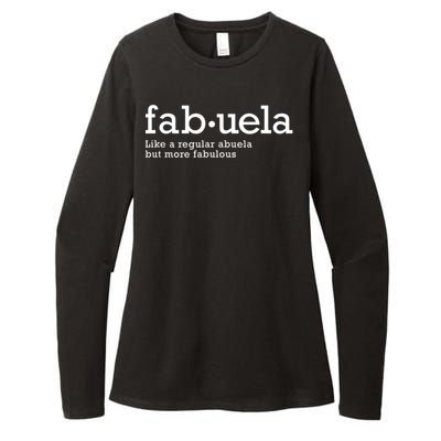 Fabuela Definition Abuela Grandma Womens CVC Long Sleeve Shirt