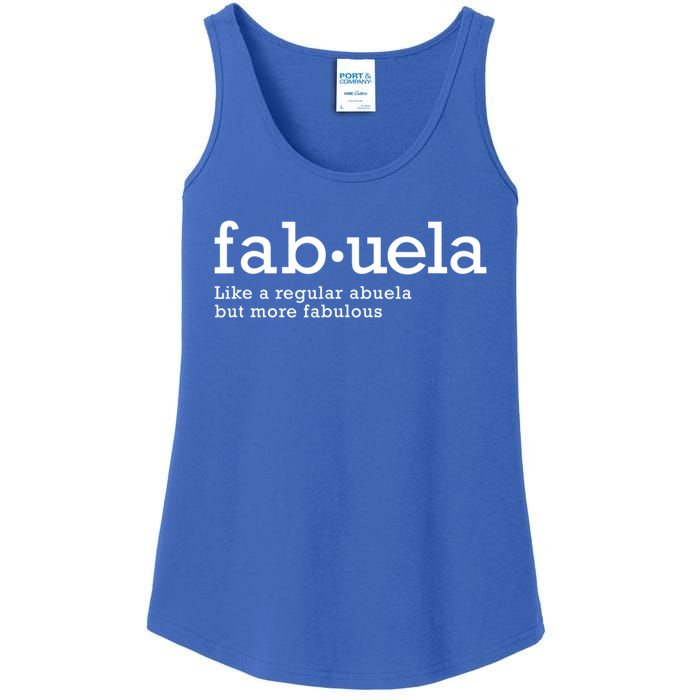 Fabuela Definition Abuela Grandma Ladies Essential Tank