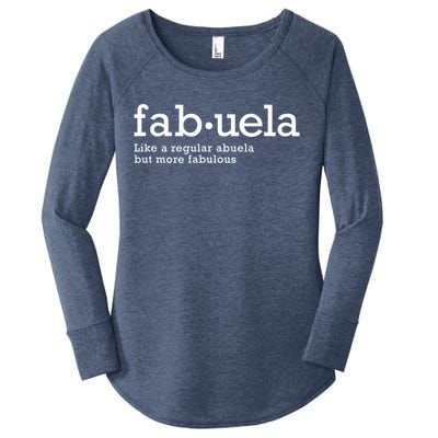 Fabuela Definition Abuela Grandma Women's Perfect Tri Tunic Long Sleeve Shirt