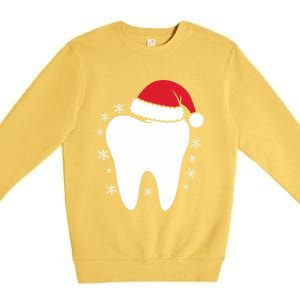 Funny Dental Assistant Christmas Tooth Dentist Gift Premium Crewneck Sweatshirt