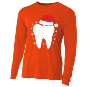 Funny Dental Assistant Christmas Tooth Dentist Gift Cooling Performance Long Sleeve Crew