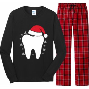 Funny Dental Assistant Christmas Tooth Dentist Gift Long Sleeve Pajama Set