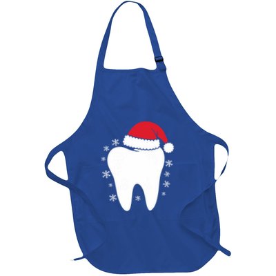 Funny Dental Assistant Christmas Tooth Dentist Gift Full-Length Apron With Pockets