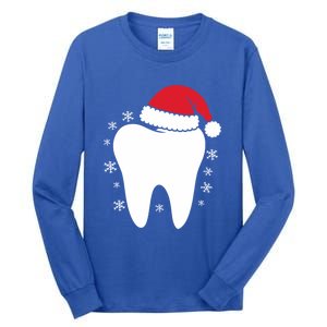 Funny Dental Assistant Christmas Tooth Dentist Gift Tall Long Sleeve T-Shirt