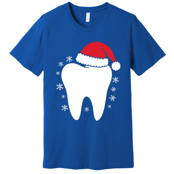 Funny Dental Assistant Christmas Tooth Dentist Gift Premium T-Shirt