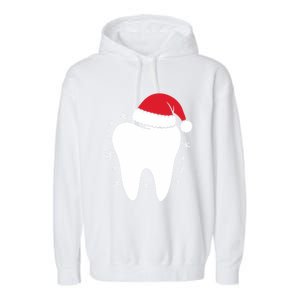 Funny Dental Assistant Christmas Tooth Dentist Gift Garment-Dyed Fleece Hoodie