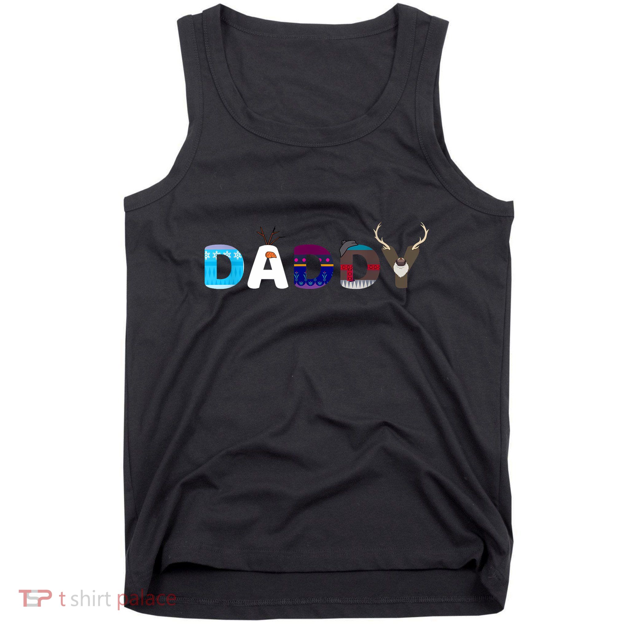 Frozen Dad And Mom Birthday Daddy Family Party Snowman Tank Top