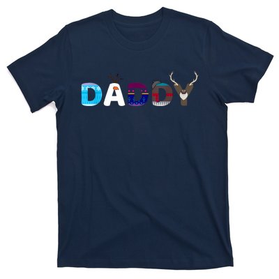 Frozen Dad And Mom Birthday Daddy Family Party Snowman T-Shirt