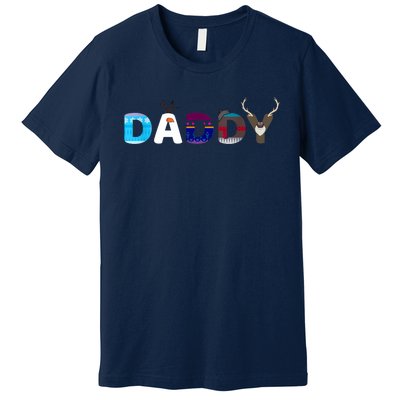 Frozen Dad And Mom Birthday Daddy Family Party Snowman Premium T-Shirt