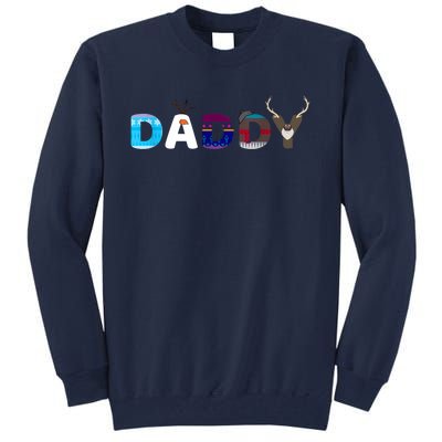 Frozen Dad And Mom Birthday Daddy Family Party Snowman Tall Sweatshirt