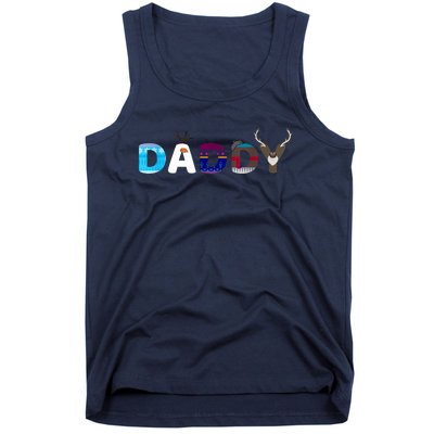 Frozen Dad And Mom Birthday Daddy Family Party Snowman Tank Top