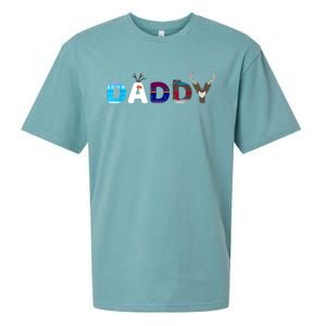 Frozen Dad And Mom Birthday Daddy Family Party Snowman Sueded Cloud Jersey T-Shirt