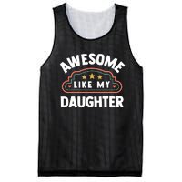 Fathers Day Awesome Like My Daughter Mesh Reversible Basketball Jersey Tank