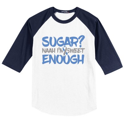 Funny Diabetes Awareness Cute Gift T1d T2d Diabetic Pancreas Cool Gift Baseball Sleeve Shirt