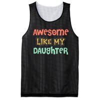 Fathers Day Awesome Like My Daughter Mesh Reversible Basketball Jersey Tank