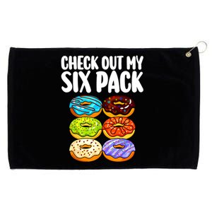 Funny Donut Art For Women Doughnut Lover Gym Six Pack Grommeted Golf Towel