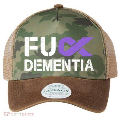Fuck Detia Awareness Gift Purple Ribbon Support Warrior Gift Legacy Tie Dye Trucker Hat