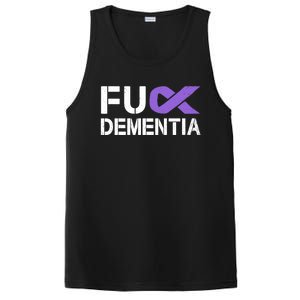 Fuck Detia Awareness Gift Purple Ribbon Support Warrior Gift PosiCharge Competitor Tank