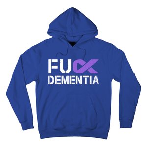 Fuck Detia Awareness Gift Purple Ribbon Support Warrior Gift Hoodie