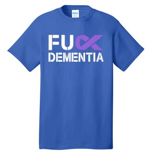 Fuck Detia Awareness Gift Purple Ribbon Support Warrior Gift Tall T-Shirt