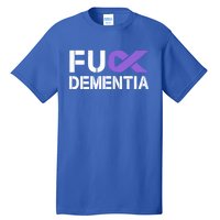 Fuck Detia Awareness Gift Purple Ribbon Support Warrior Gift Tall T-Shirt