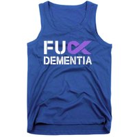 Fuck Detia Awareness Gift Purple Ribbon Support Warrior Gift Tank Top