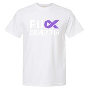 Fuck Detia Awareness Gift Purple Ribbon Support Warrior Gift Garment-Dyed Heavyweight T-Shirt