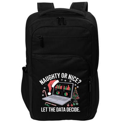 Funny Data Analyst Christmas Pun For Data Nerds Funny Gift Impact Tech Backpack