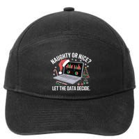 Funny Data Analyst Christmas Pun For Data Nerds Funny Gift 7-Panel Snapback Hat