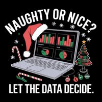 Funny Data Analyst Christmas Pun For Data Nerds Funny Gift Drawstring Bag