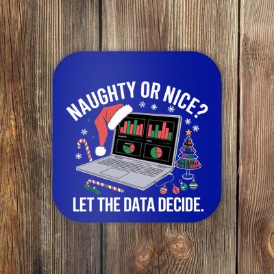Funny Data Analyst Christmas Pun For Data Nerds Funny Gift Coaster