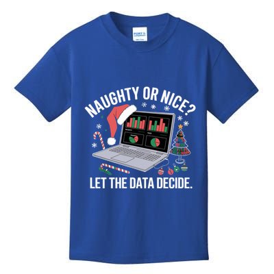 Funny Data Analyst Christmas Pun For Data Nerds Funny Gift Kids T-Shirt