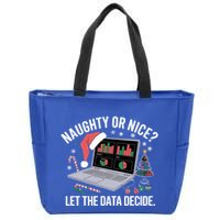 Funny Data Analyst Christmas Pun For Data Nerds Funny Gift Zip Tote Bag