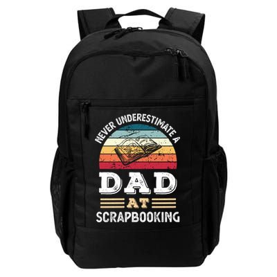 Funny Dad At Scrapbooking Fathers Day Gift Backpack