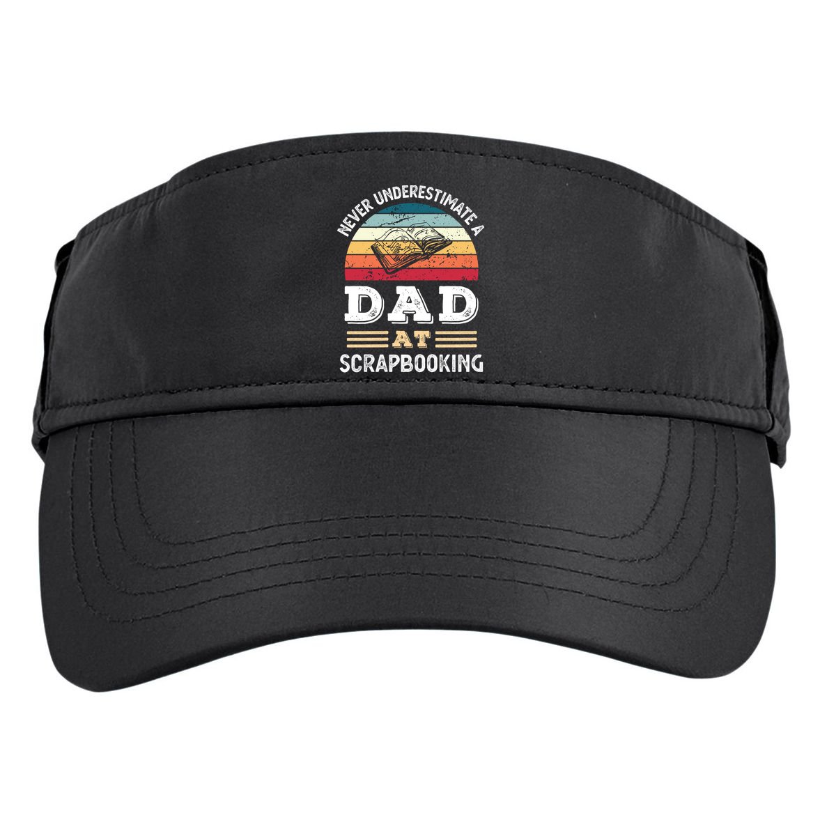 Funny Dad At Scrapbooking Fathers Day Gift Adult Drive Performance Visor