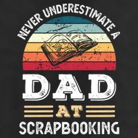 Funny Dad At Scrapbooking Fathers Day Gift Adult Drive Performance Visor