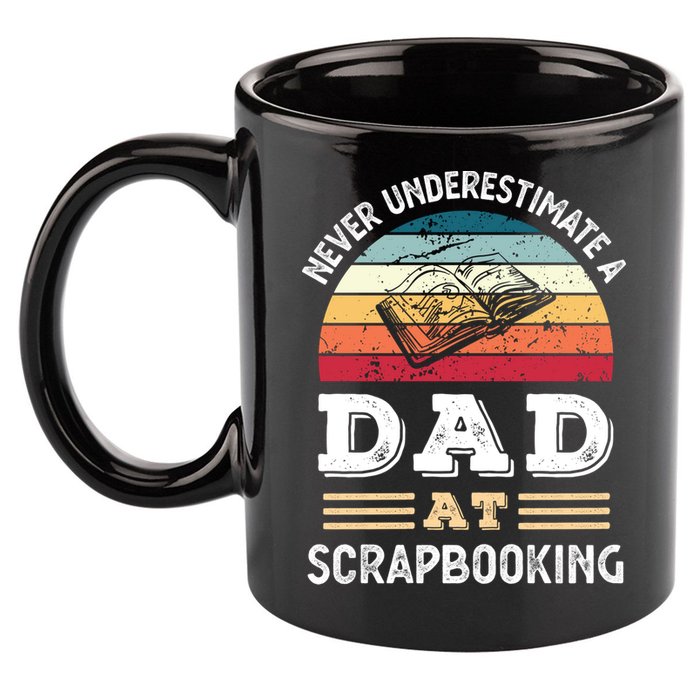 Funny Dad At Scrapbooking Fathers Day Gift 11oz C Handle Ceramic Mug