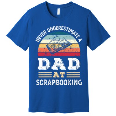 Funny Dad At Scrapbooking Fathers Day Gift Premium T-Shirt