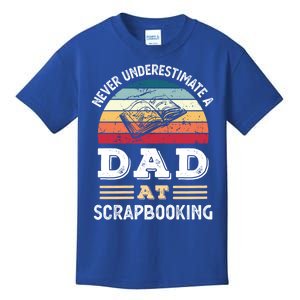 Funny Dad At Scrapbooking Fathers Day Gift Kids T-Shirt