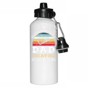 Funny Dad At Scrapbooking Fathers Day Gift Aluminum Water Bottle