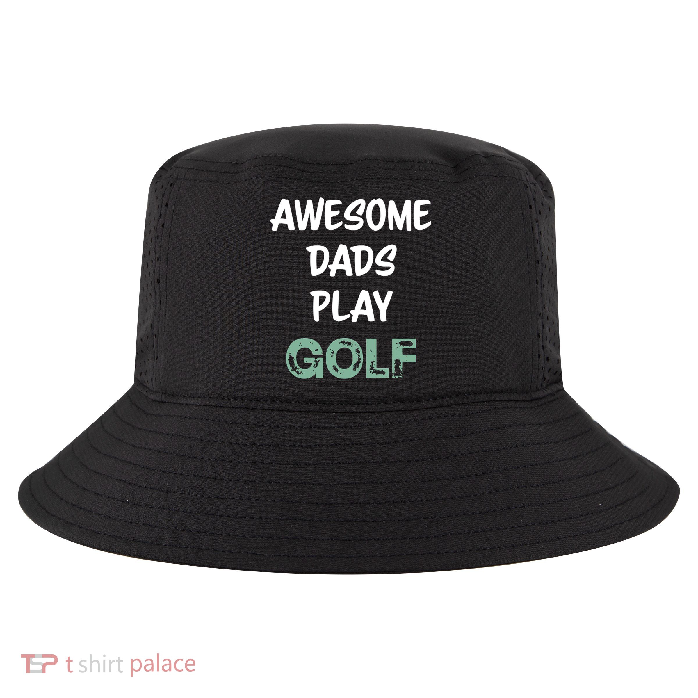 Father's Day Awesome Dad Golf Funny Golf Gift For Dad Cool Comfort Performance Bucket Hat