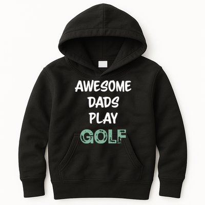 Father's Day Awesome Dad Golf Funny Golf Gift For Dad Kids Hoodie